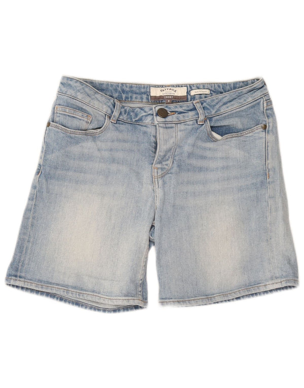 Fat Face Womens Denim Shorts UK 8 Small W30 Blue Cotton