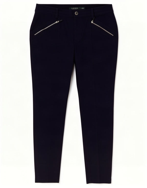 Ralph Lauren Womens Skinny Casual Trousers US 6 Medium W30 L27 Navy Blue