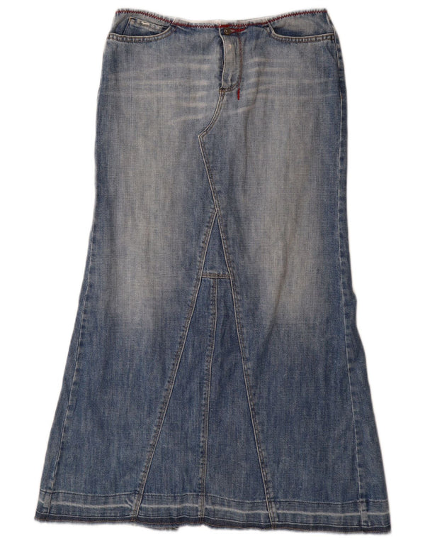 GAS Womens High Waist Denim Skirt Small W27 Blue