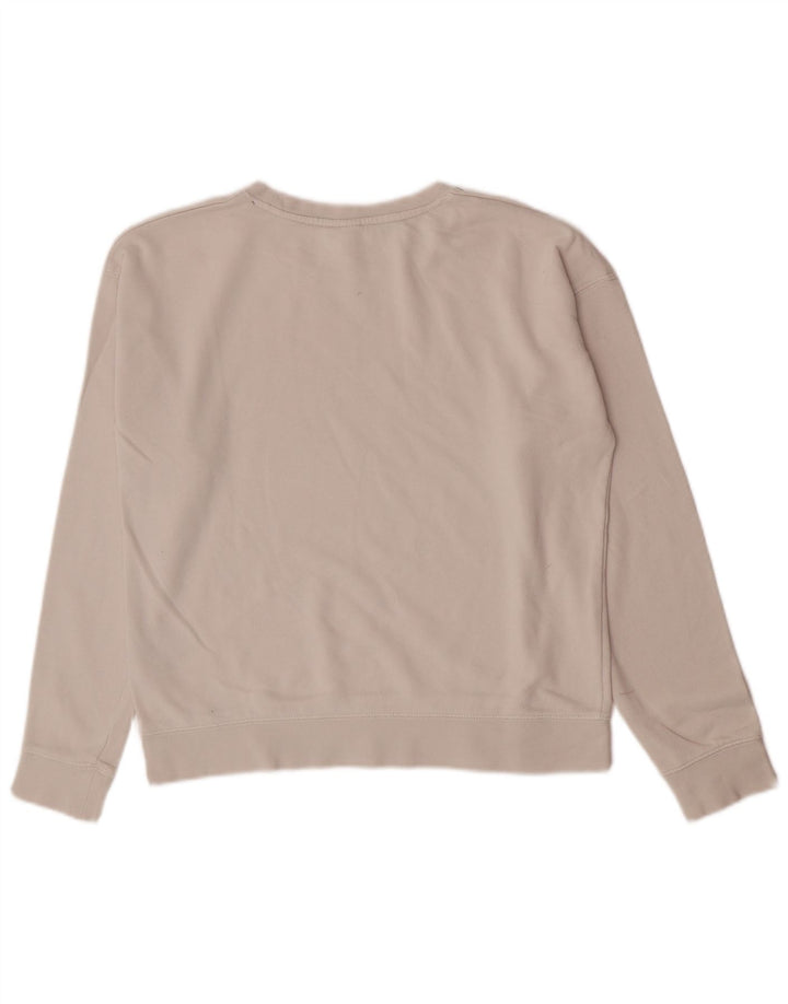 Vans Womens Graphic Sweatshirt Jumper UK 10 Small White Cotton