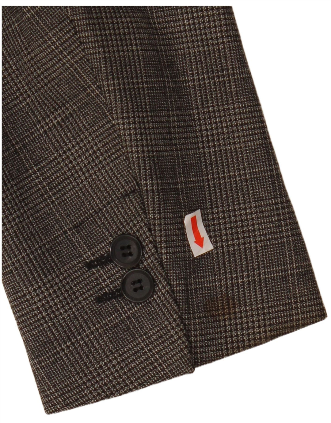 ZARA Mens 1 Button Blazer Jacket EU 50 Medium Grey Houndstooth Polyester