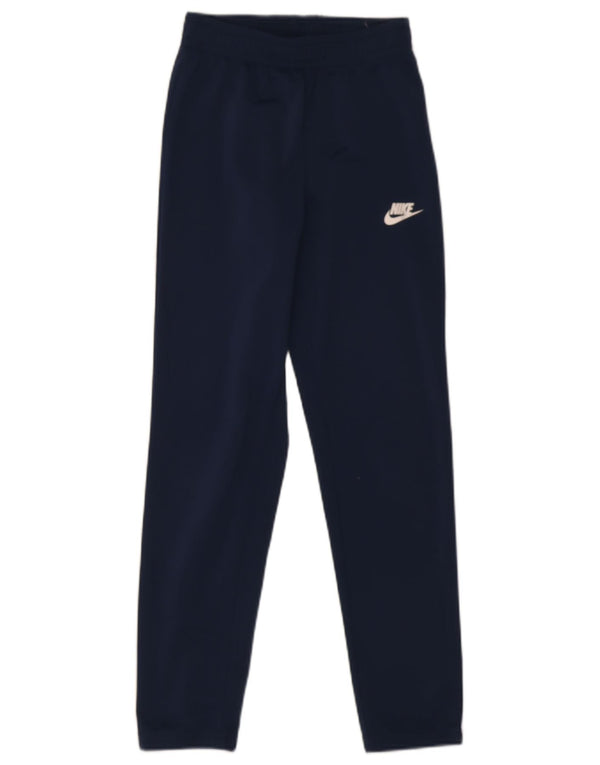 Nike Boys Tracksuit Trousers 10-11 Years Medium Navy Blue Polyester