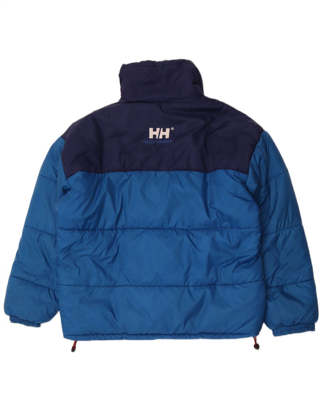 Helly Hansen Mens Padded Jacket UK 42 XL Blue Colourblock Nylon