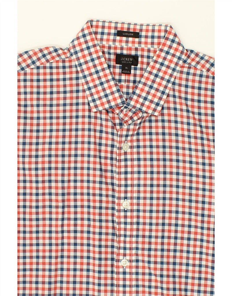 J. CREW Mens Ludlow Shirt XL Red Check Cotton | Vintage J. Crew | Thrift | Second-Hand J. Crew | Used Clothing | Messina Hembry 