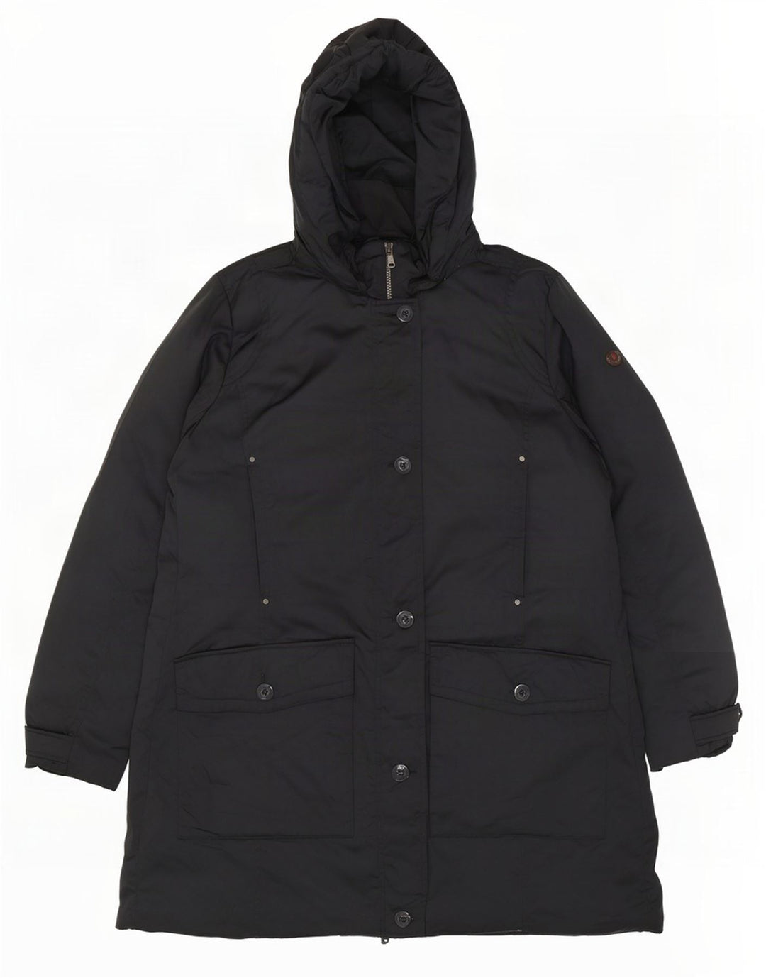 Canadiens Womens Hooded Padded Coat IT 50 XL Black Polyester