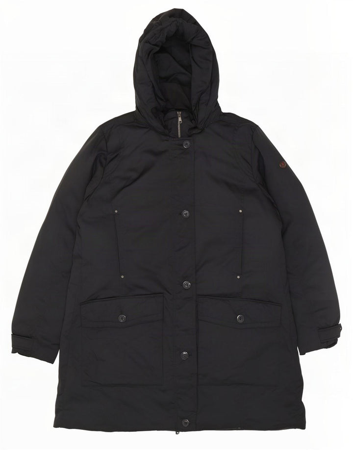 Canadiens Womens Hooded Padded Coat IT 50 XL Black Polyester
