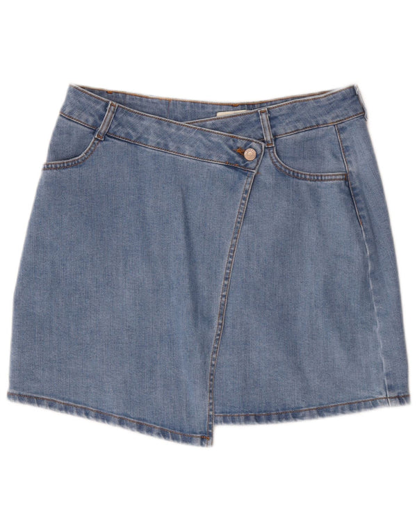 Carrera Womens Denim Skirt Medium W30 Blue Cotton