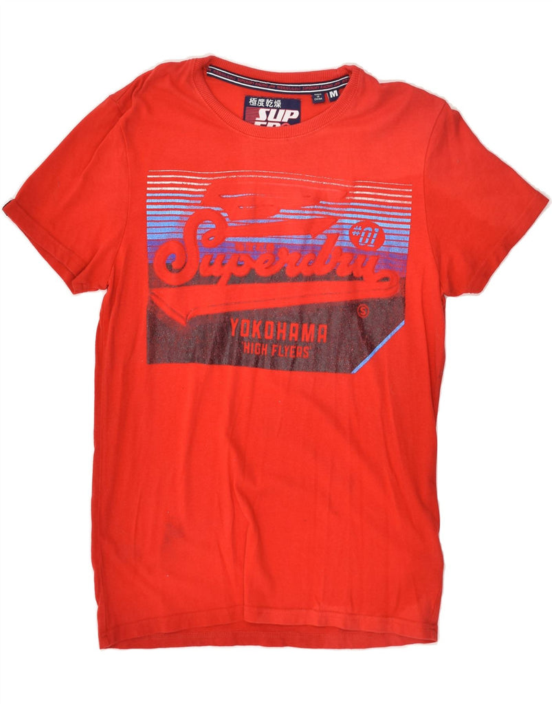 SUPERDRY Mens Graphic T-Shirt Top Medium Red Cotton | Vintage Superdry | Thrift | Second-Hand Superdry | Used Clothing | Messina Hembry 