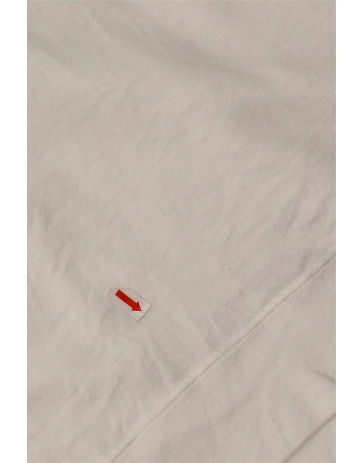 Champion Womens Graphic Sweatshirt Jumper UK 16 Large White Polyester