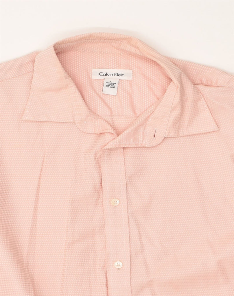 CALVIN KLEIN JEANS Mens Shirt Large Pink Cotton | Vintage Calvin Klein Jeans | Thrift | Second-Hand Calvin Klein Jeans | Used Clothing | Messina Hembry 