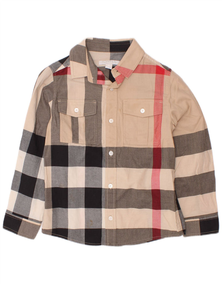 Burberry Boys Shirt 5-6 Years Multicoloured Check Cotton