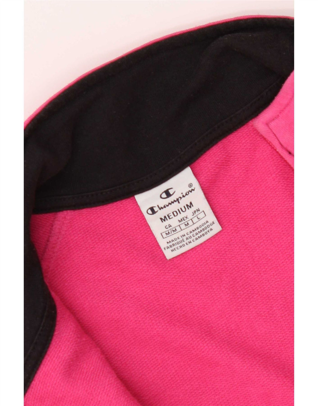 Champion Womens Tracksuit Top Jacket UK 12 Medium Pink