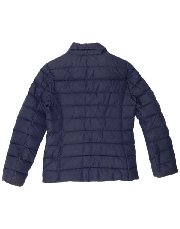 Tommy Hilfiger Womens Padded Jacket UK 14 Medium Navy Blue Polyester
