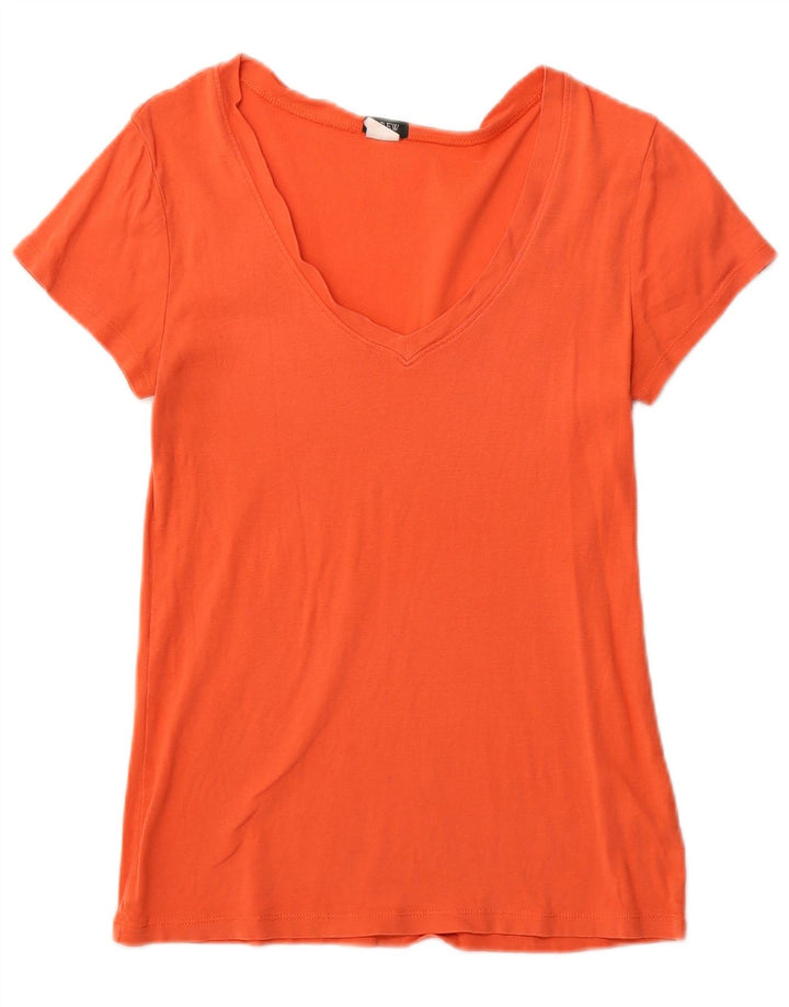 J. CREW Womens T-Shirt Top UK 8 Small Orange