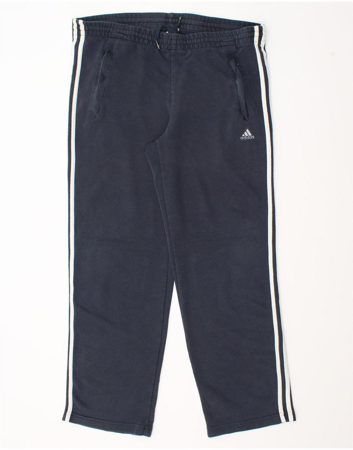 Adidas Mens Clima 365 Tracksuit Trousers Medium Navy Blue Cotton