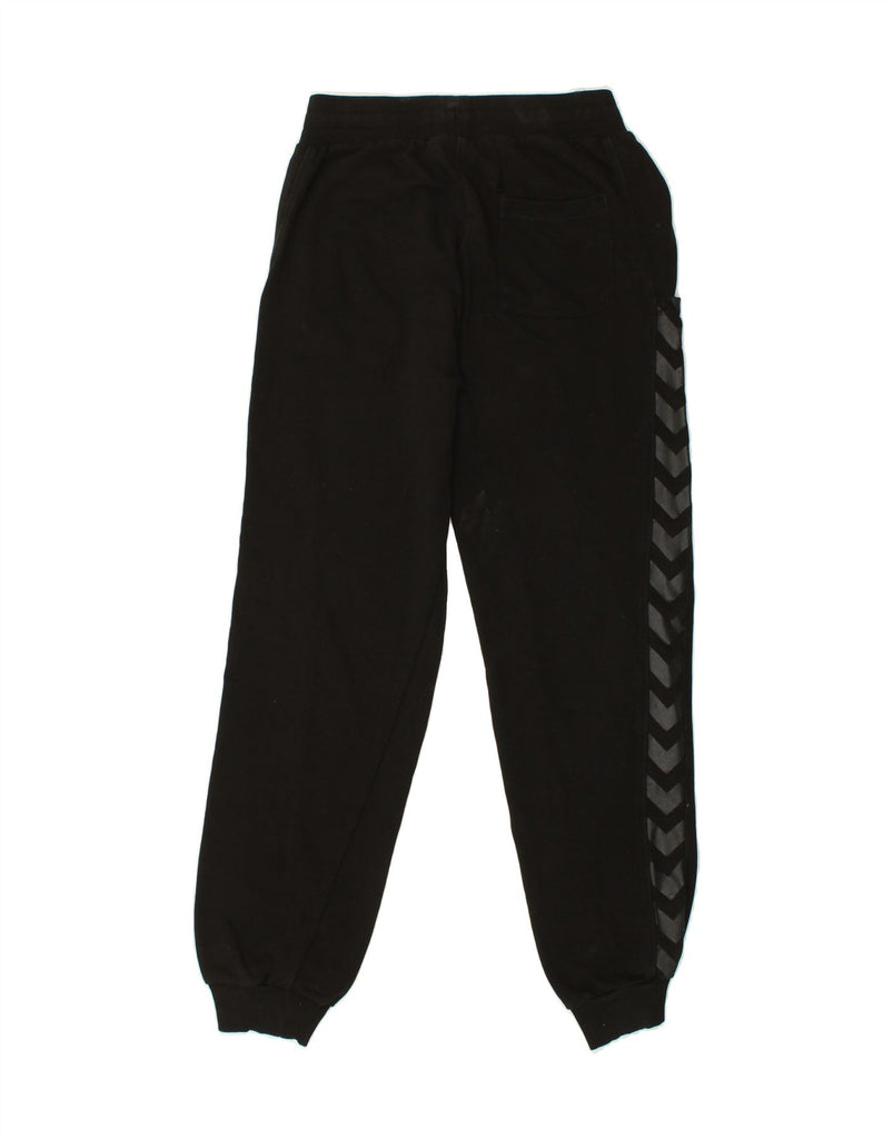 HUMMEL Mens Graphic Tracksuit Trousers Joggers Medium Black Cotton Vintage Hummel and Second-Hand Hummel from Messina Hembry 