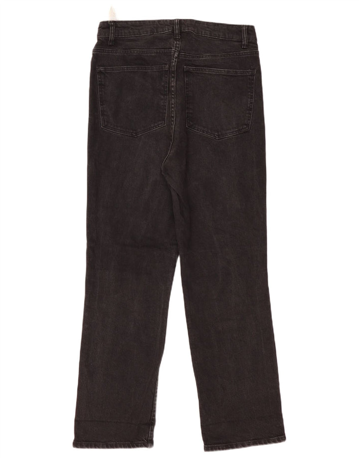 Zara Womens Straight Jeans EU 42 Large W32 L29 Black