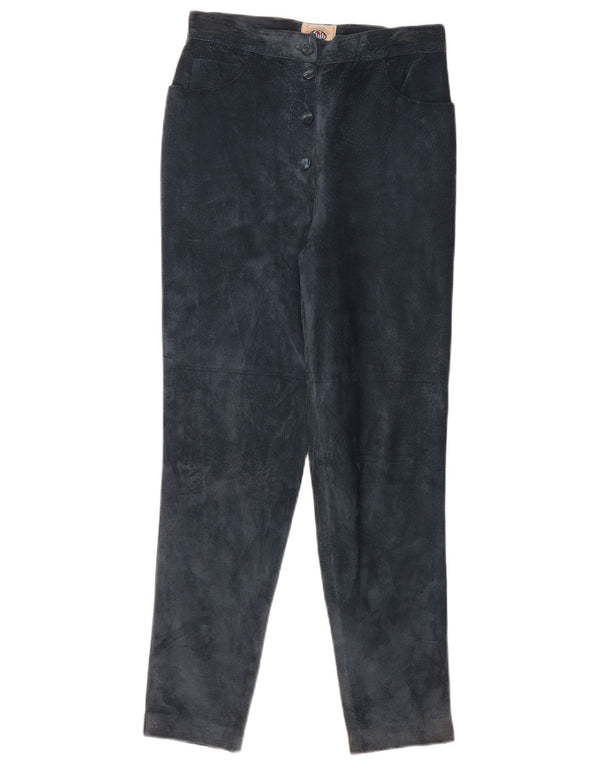 Nazareno Gabrielli Womens Tapered Trousers IT 44 Medium W28 L30 Navy Blue