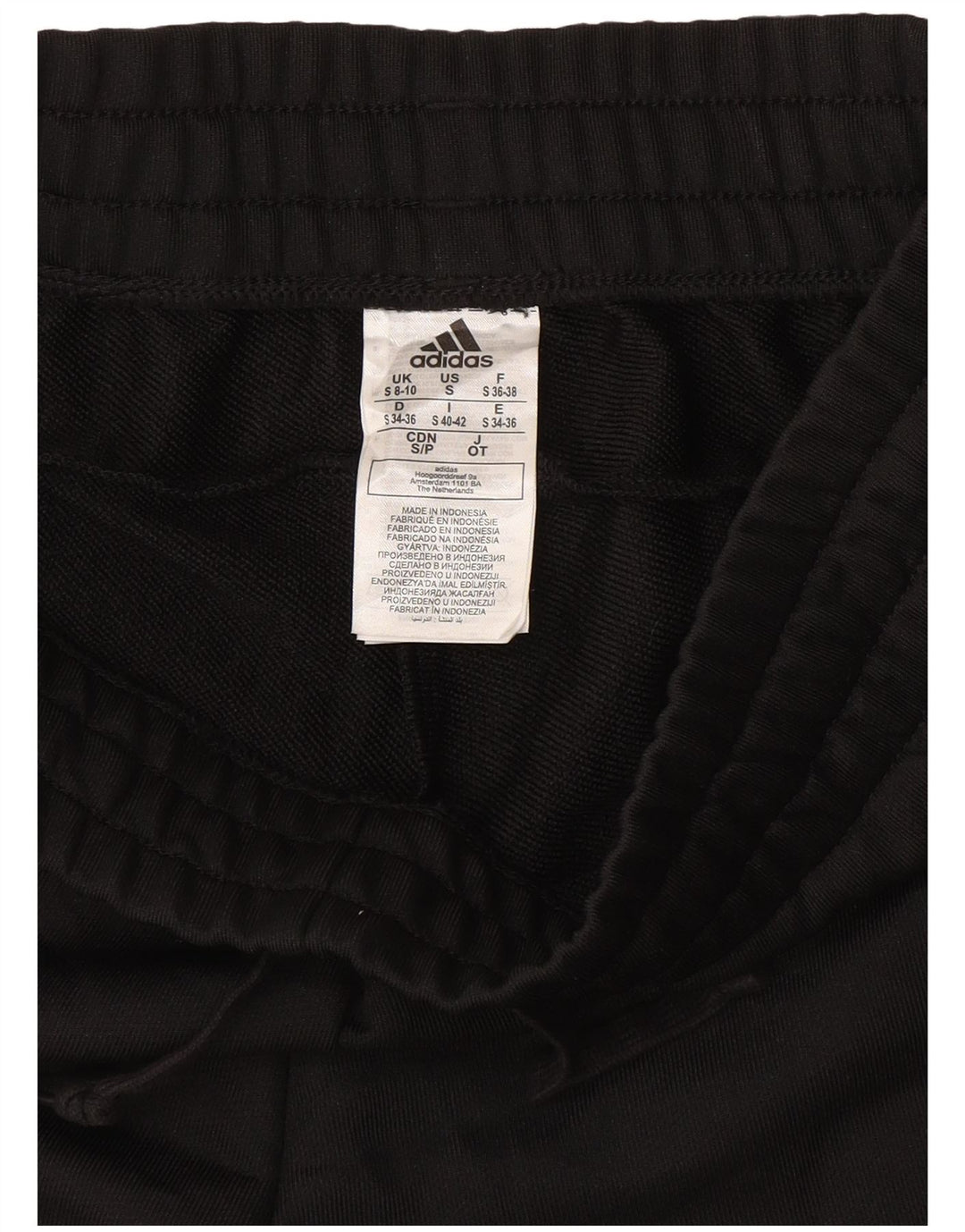 Adidas Womens Tracksuit Trousers Joggers UK 8/10 Small Black