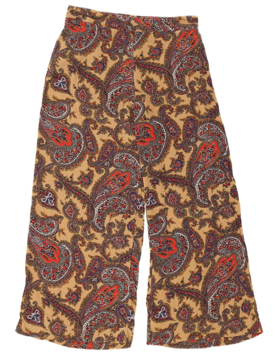 FAT FACE Womens High Waist Trousers UK 12 Medium W30 L27 Multicoloured