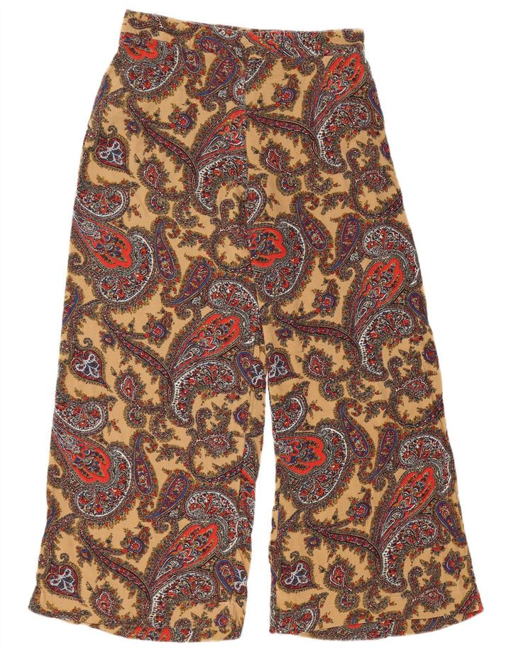 FAT FACE Womens High Waist Trousers UK 12 Medium W30 L27 Multicoloured