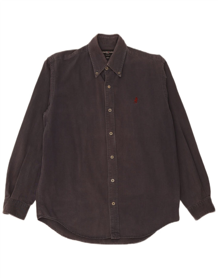 Marlboro Classics Mens Shirt Small Grey Cotton