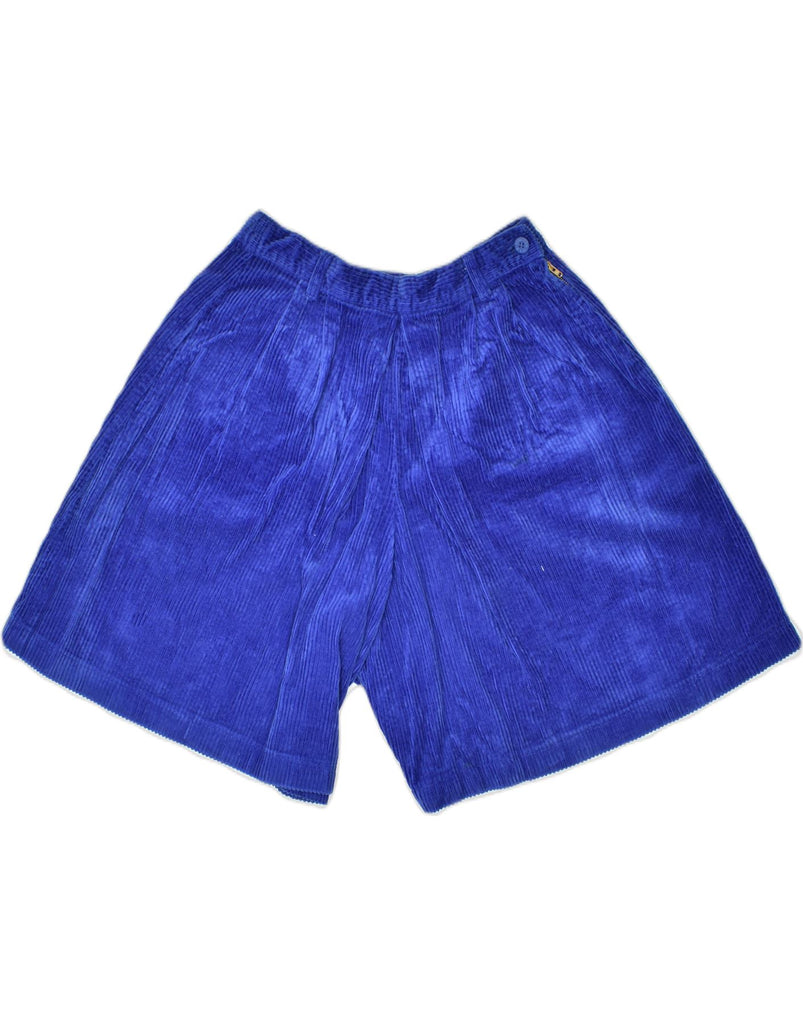 BENETTON Girls Corduroy Wide Leg Shorts 11-12 Years W28 Blue Cotton | Vintage | Thrift | Second-Hand | Used Clothing | Messina Hembry 