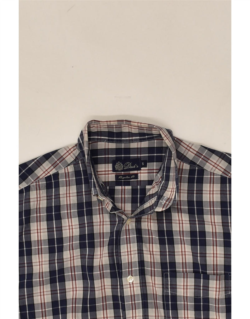 DACK'S Mens Regular Fit Shirt Small Navy Blue Check Cotton | Vintage Dack's | Thrift | Second-Hand Dack's | Used Clothing | Messina Hembry 