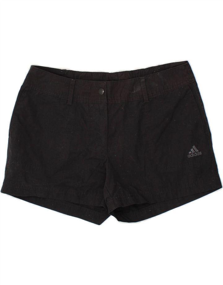 ADIDAS Womens Climalite Chino Shorts UK 12 Medium W32 Black Polyester Vintage Adidas and Second-Hand Adidas from Messina Hembry 