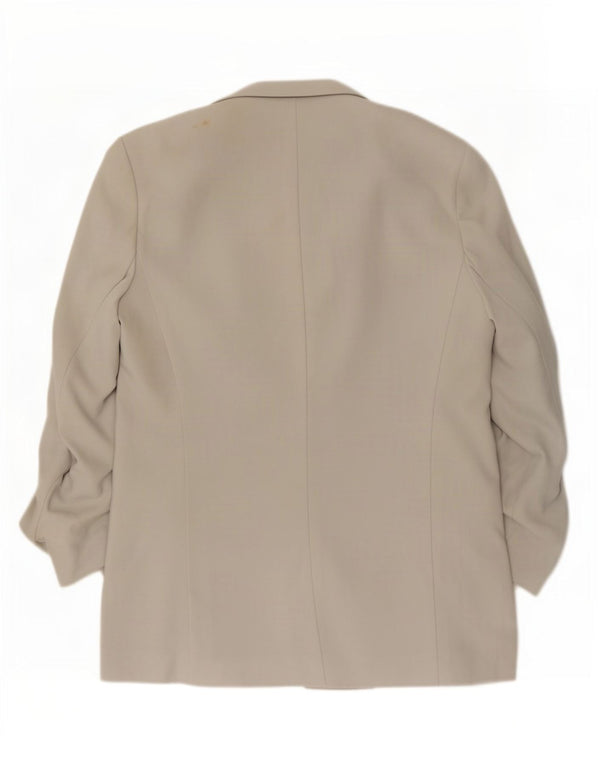 Marks & Spencer Womens Longline Open Blazer Jacket UK 12 Medium Grey