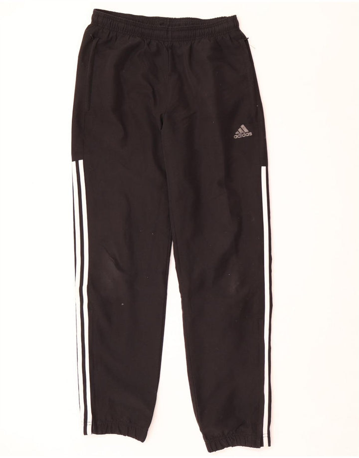 Adidas Mens Tracksuit Trousers Joggers Small Black Polyester