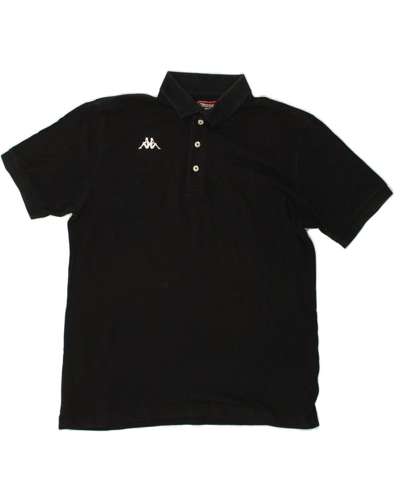 KAPPA Mens Polo Shirt XL Black | Vintage Kappa | Thrift | Second-Hand Kappa | Used Clothing | Messina Hembry 