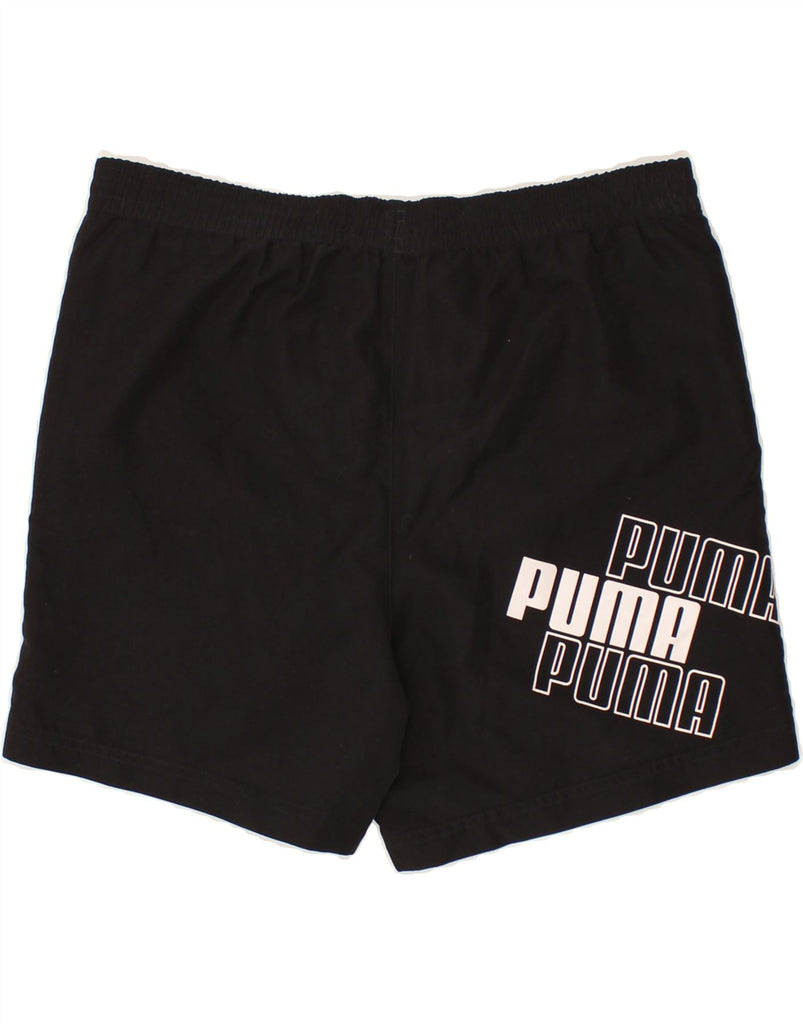 PUMA Boys Graphic Sport Shorts 15-16 Years Black | Vintage Puma | Thrift | Second-Hand Puma | Used Clothing | Messina Hembry 