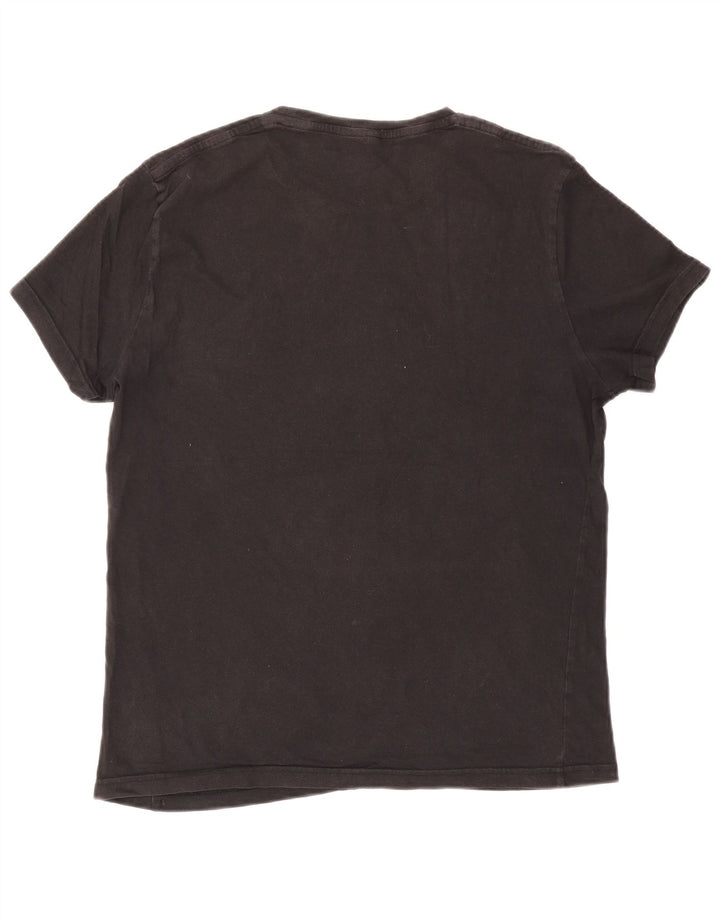 Jack Wills Mens T-Shirt Top Medium Black Cotton