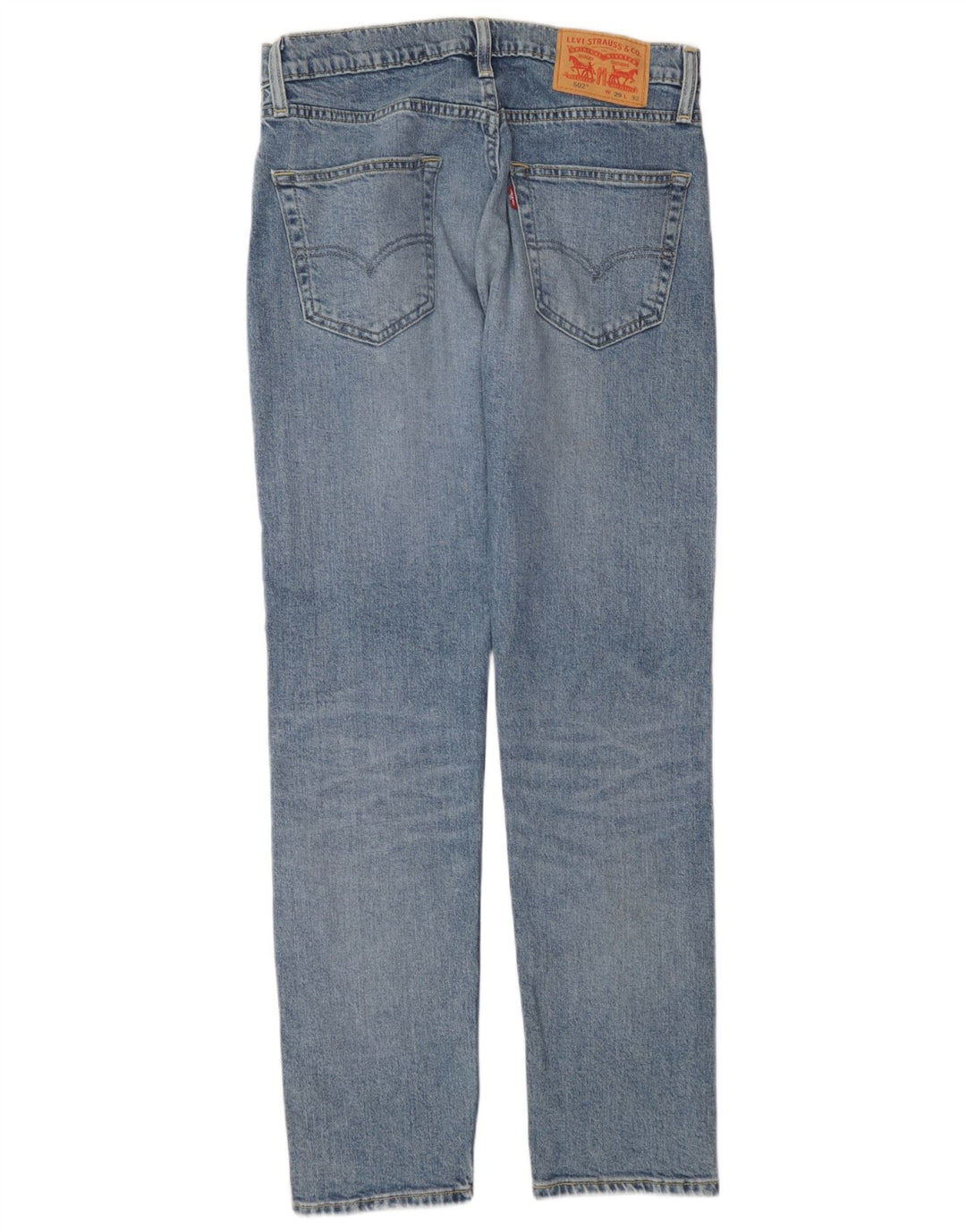Levi's Mens 502 Tapered Jeans W29 L32 Blue Cotton