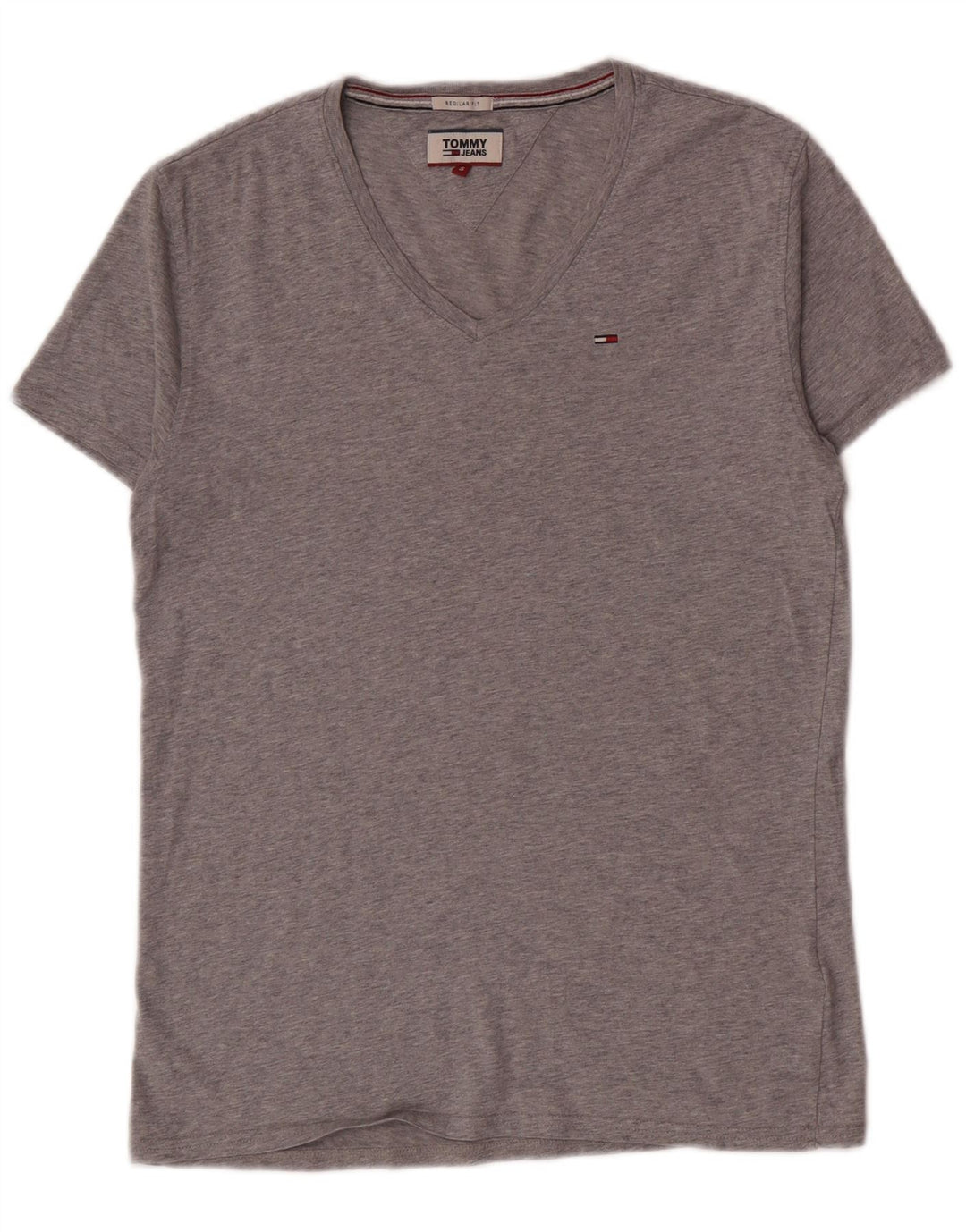 Tommy Hilfiger Mens T-Shirt Top Small Grey Cotton