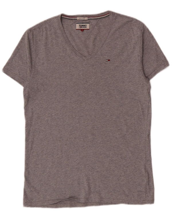 Tommy Hilfiger Mens T-Shirt Top Small Grey Cotton