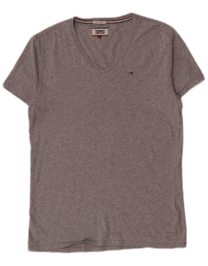 Tommy Hilfiger Mens T-Shirt Top Small Grey Cotton