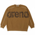 Arena Mens Graphic Sweatshirt Jumper Large Khaki Cotton