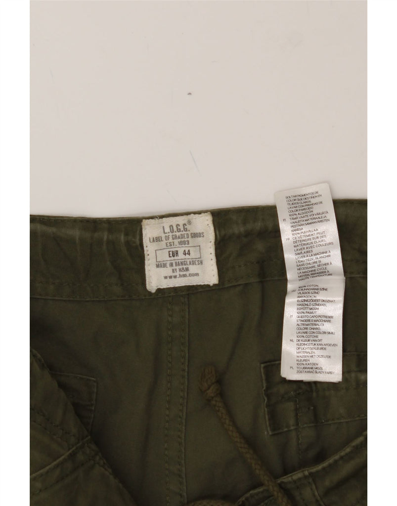 L.O.G.G Womens Cargo Shorts EU 44 XL W40  Khaki Cotton Vintage L.O.G.G and Second-Hand L.O.G.G from Messina Hembry 