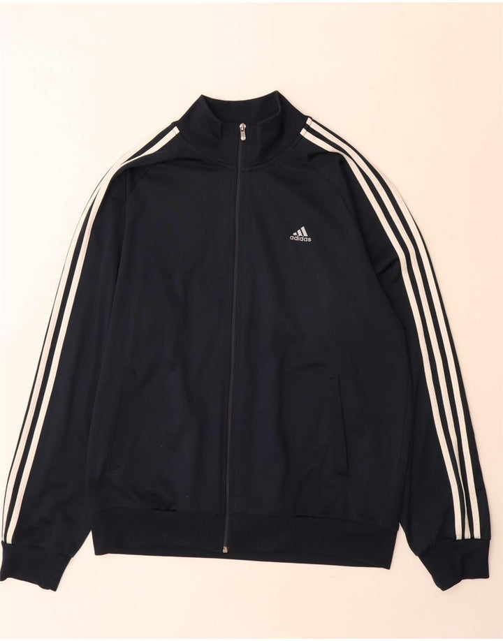 Adidas Mens Clima 365 Tracksuit Top Jacket Large Navy Blue Polyester