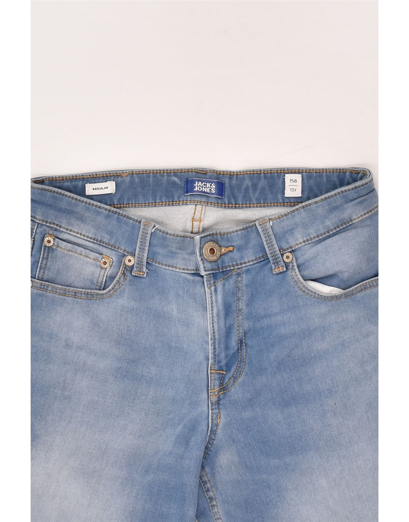 JACK & JONES Boys Regular Denim Shorts 12-13 Years W26  Blue Polyester | Vintage Jack & Jones | Thrift | Second-Hand Jack & Jones | Used Clothing | Messina Hembry 