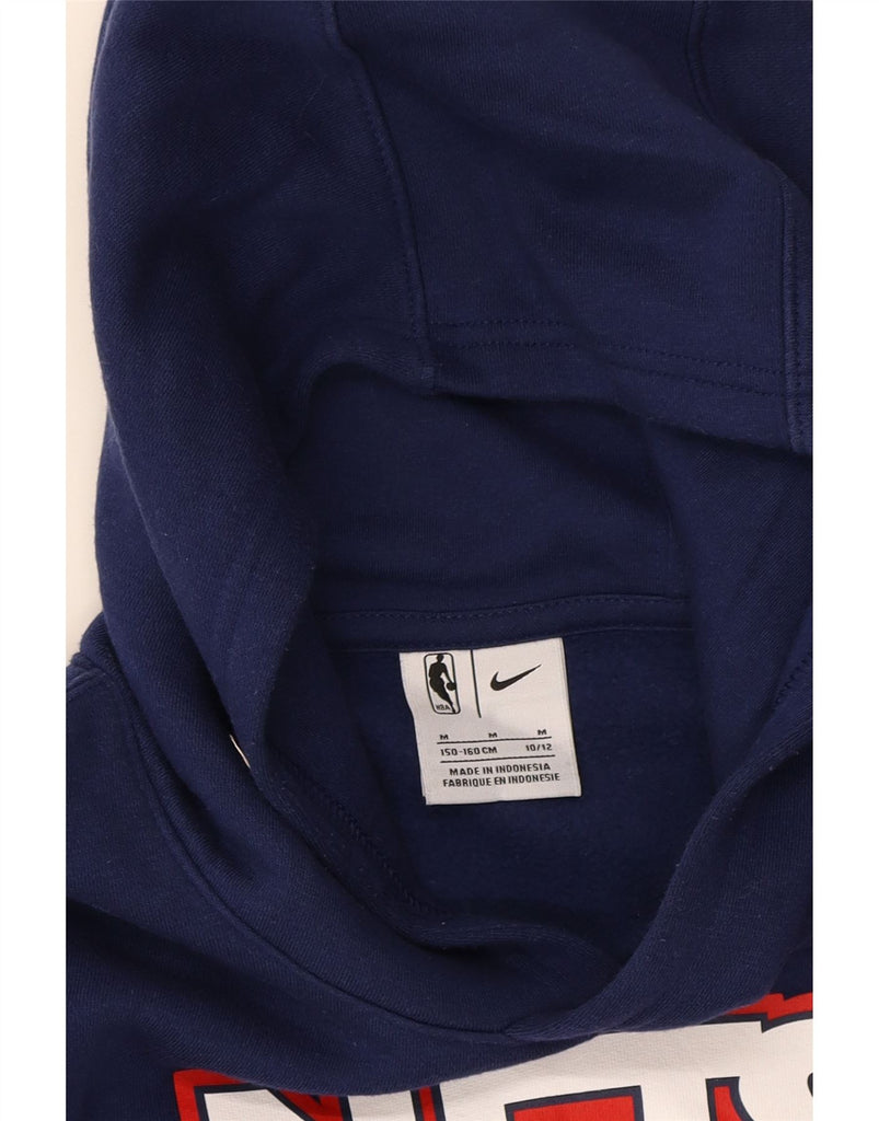NIKE Boys Hoodie Jumper 10-11 Years Medium Navy Blue Vintage Nike and Second-Hand Nike from Messina Hembry 