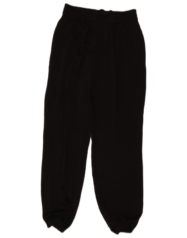 Zara Womens Joggers Casual Trousers XS W24 L28 Black Polyester