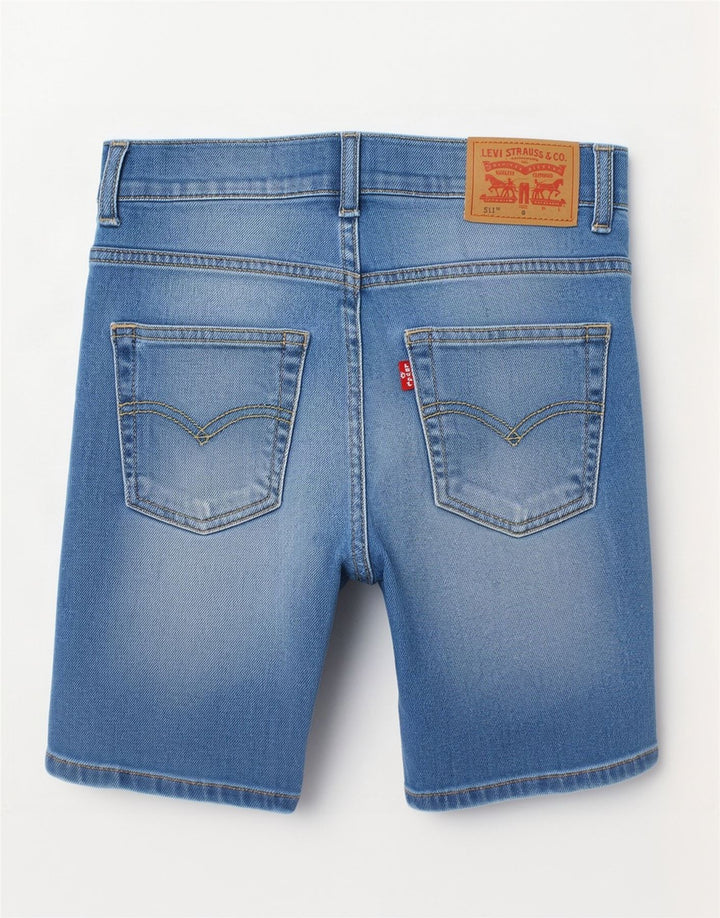 Levi's Boys 511 Slim Denim Shorts 7-8 Years W22 Blue Cotton