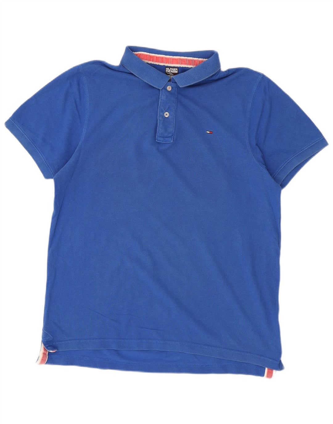 Tommy Hilfiger Mens Polo Shirt 2XL Blue Cotton