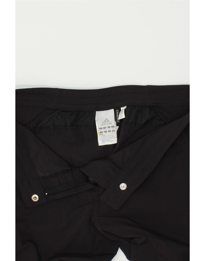 ADIDAS Womens Clima 365 Tracksuit Trousers UK 14 Large Black Polyester | Vintage Adidas | Thrift | Second-Hand Adidas | Used Clothing | Messina Hembry 