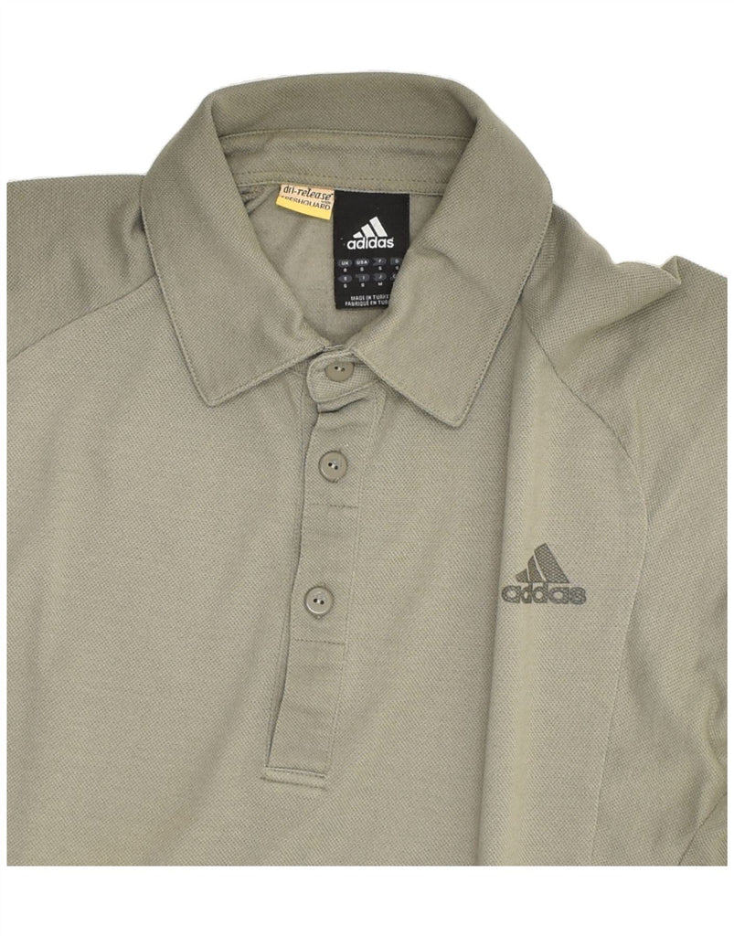 ADIDAS Mens Polo Shirt Small Grey Cotton | Vintage Adidas | Thrift | Second-Hand Adidas | Used Clothing | Messina Hembry 