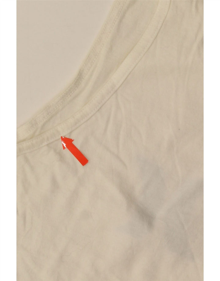 HURLEY Mens Graphic Vest Top XL White Cotton
