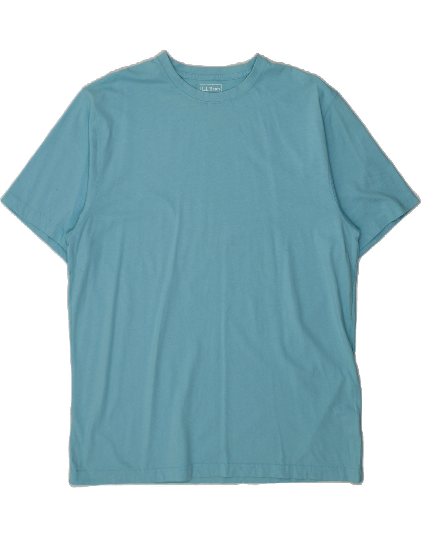 Mens Traditional Fit T-Shirt Top Large Blue Cotton